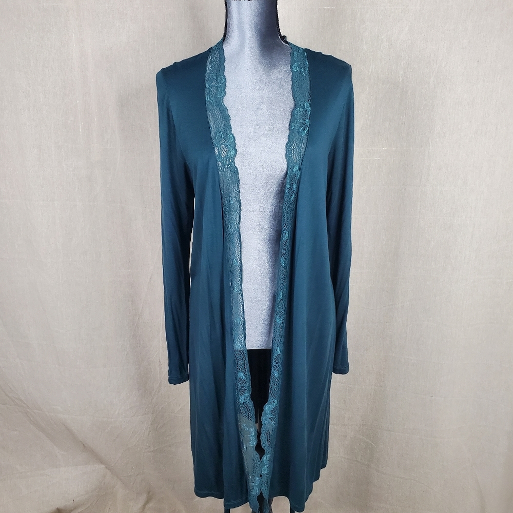 ♧ Everly Forest Green Dressing Robe Size Large NWT